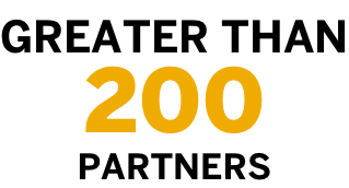 greater than 200 partners